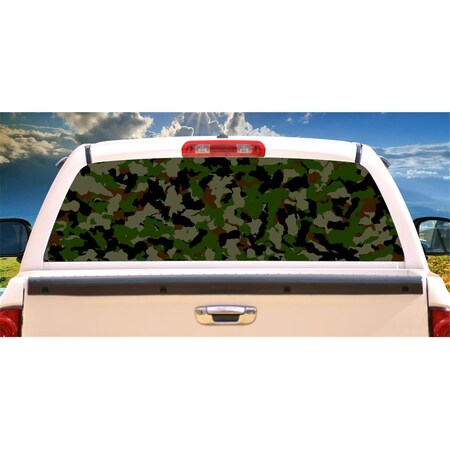 Amistad Camouflage Rear Window Graphic Camo Decal - Truck View Car Vinyl Hunting AM3257145